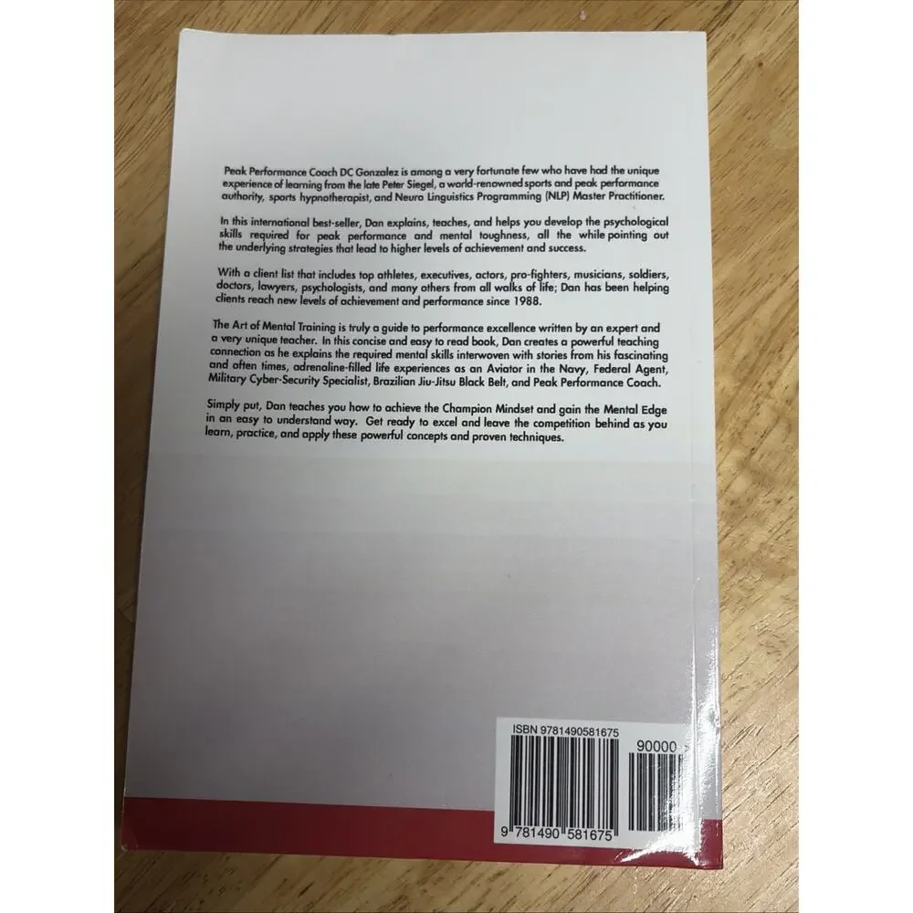 Art of Mental Training : A Guide to Performance Excellence by D. C. Gonzalez...